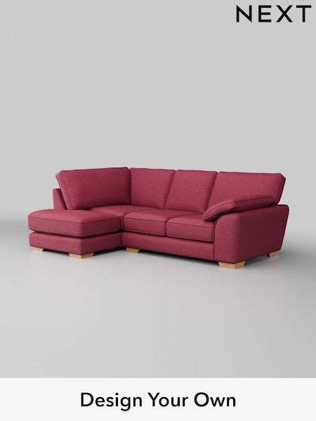 Fine Chenille Easy Clean/Mid Raspberry Pink Stamford Grand Relaxed Sit (W43330) | £2,375