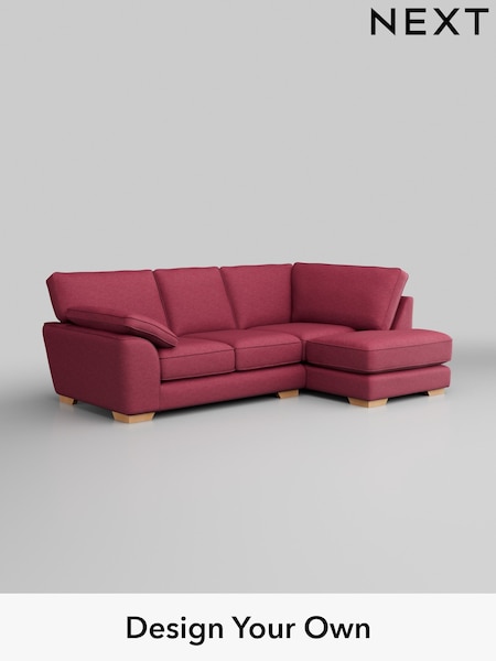 Fine Chenille Easy Clean/Mid Raspberry Pink Stamford Grand Relaxed Sit (W43330) | £2,375