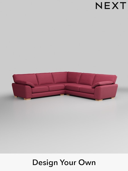 Fine Chenille Easy Clean/Mid Raspberry Pink Stamford Grand Relaxed Sit (W43330) | £3,025