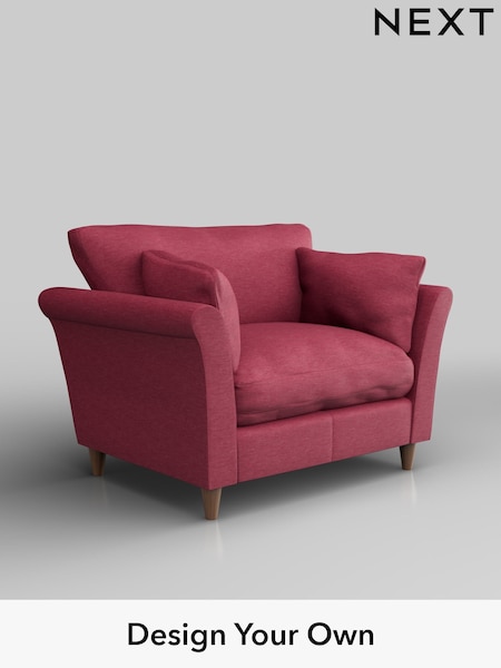 Fine Chenille Easy Clean/Mid Raspberry Pink Hartley Relaxed Sit (W43336) | £925