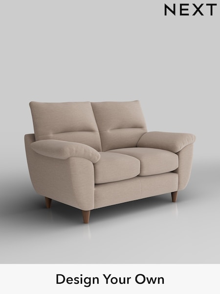 Fine Chenille Easy Clean/Mid Taupe Brown Elliot Highback (W43344) | £975