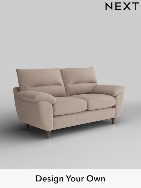 Fine Chenille Easy Clean/Mid Taupe Brown Elliot Highback (W43344) | £1,075