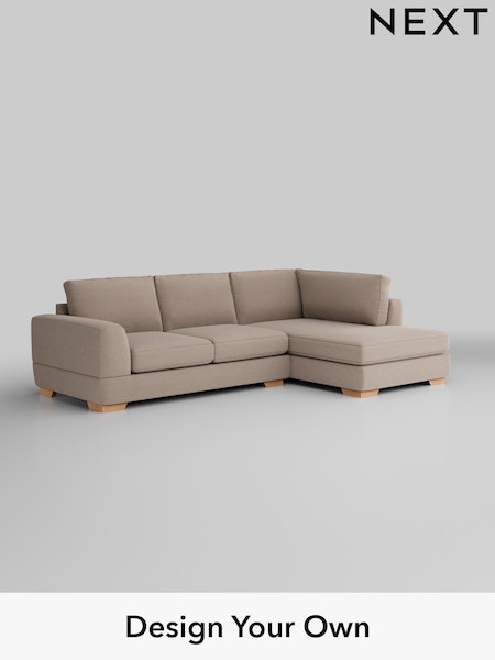 Fine Chenille Easy Clean/Mid Taupe Brown Clayton (W43348) | £1,825