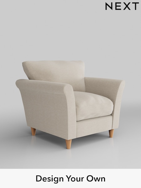 Fine Chenille Easy Clean/Oyster Hartley Relaxed Sit (W43351) | £825
