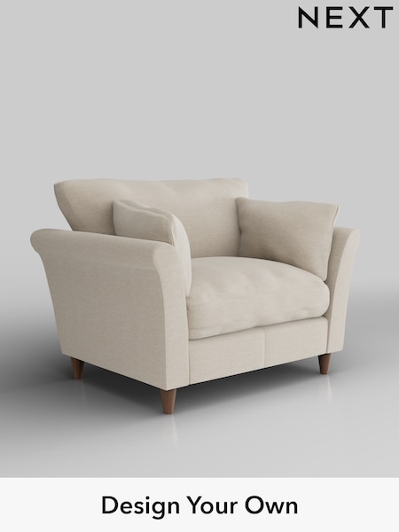 Fine Chenille Easy Clean/Oyster Hartley Relaxed Sit (W43351) | £925