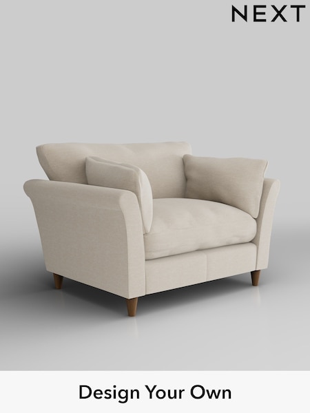 Fine Chenille Easy Clean/Oyster Hartley Relaxed Sit (W43351) | £1,025