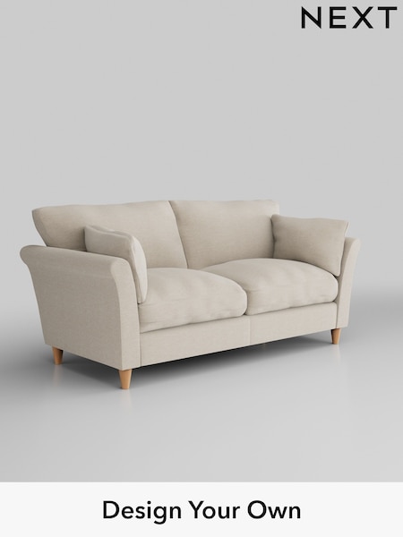 Fine Chenille Easy Clean/Oyster Hartley Relaxed Sit (W43351) | £1,275