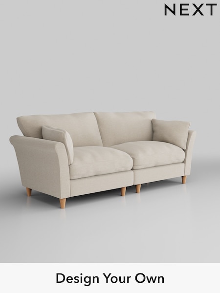 Fine Chenille Easy Clean/Oyster Hartley Relaxed Sit (W43351) | £1,375