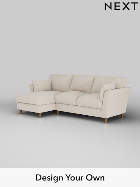 Fine Chenille Easy Clean/Oyster Hartley Relaxed Sit (W43351) | £1,899
