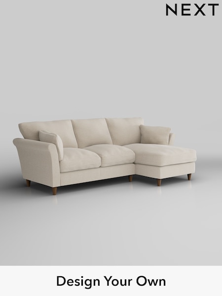 Fine Chenille Easy Clean/Oyster Hartley Relaxed Sit (W43351) | £1,899