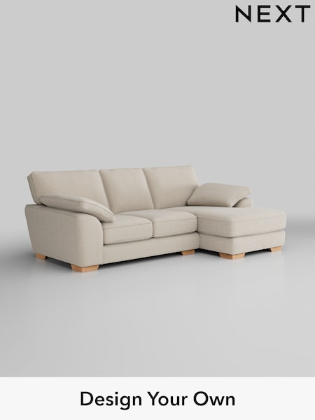 Fine Chenille Easy Clean/Oyster Stamford Grand Relaxed Sit (W43352) | £2,275