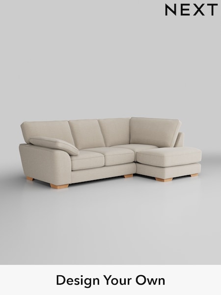 Fine Chenille Easy Clean/Oyster Stamford Grand Relaxed Sit (W43352) | £2,375