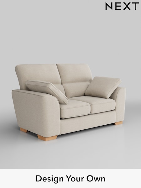 Fine Chenille Easy Clean/Oyster Stamford Highback (W43357) | £1,099