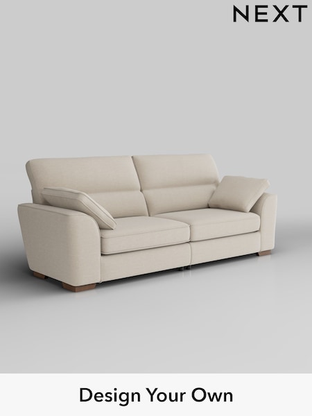 Fine Chenille Easy Clean/Oyster Stamford Highback (W43357) | £1,399