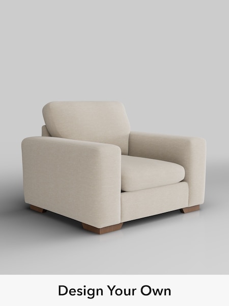 Fine Chenille Easy Clean/Oyster Houghton Deep Sit (W43359) | £875