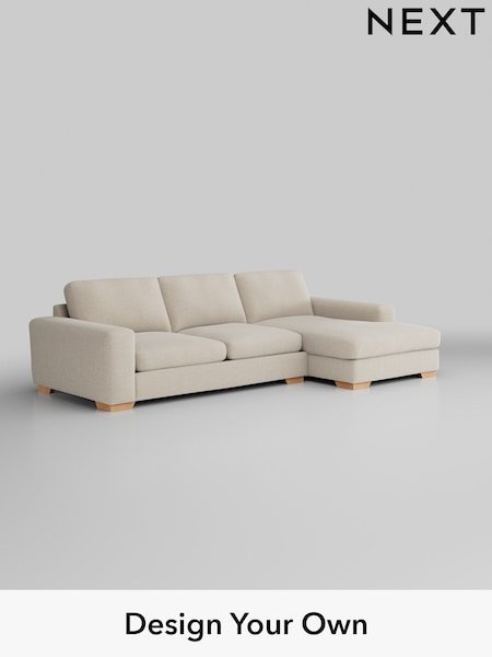 Fine Chenille Easy Clean/Oyster Houghton Deep Sit (W43359) | £2,250