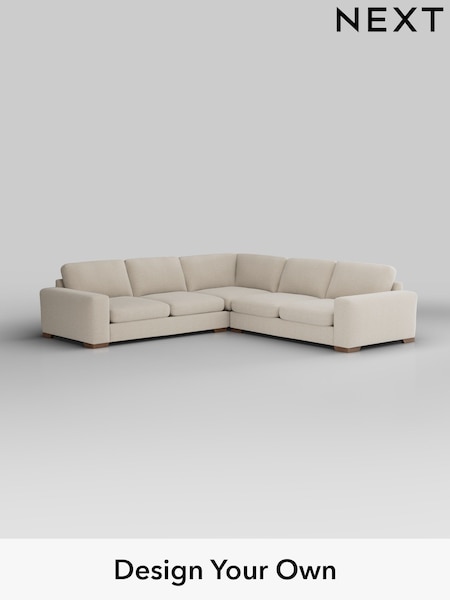 Fine Chenille Easy Clean/Oyster Houghton Deep Sit (W43359) | £2,875