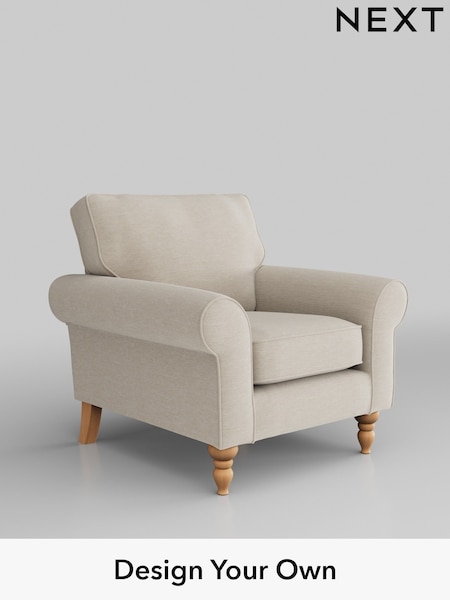 Fine Chenille Easy Clean/Oyster Mallory (W43360) | £625