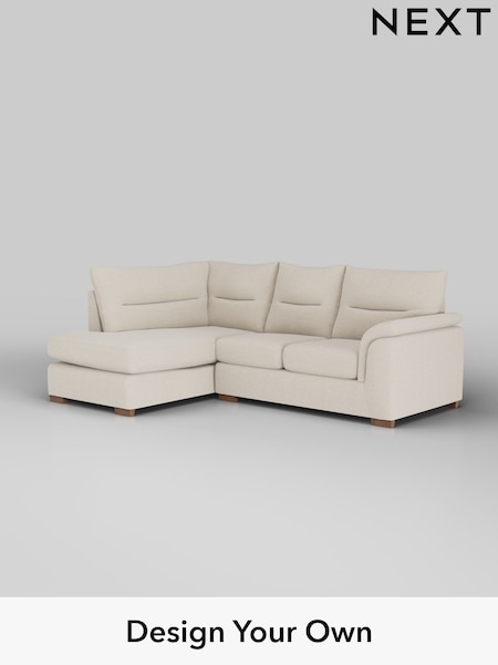 Fine Chenille Easy Clean/Oyster Hayden Highback (W43362) | £1,825