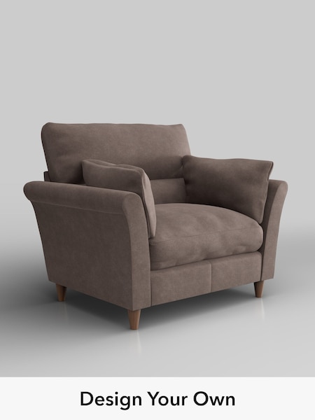 Luxe Chenille/Mink Brown Hartley Highback Relaxed Sit (W43373) | £1,075