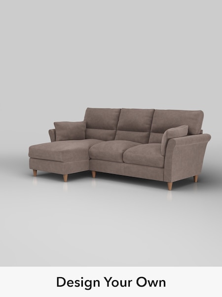 Luxe Chenille/Mink Brown Hartley Highback Relaxed Sit (W43373) | £2,050