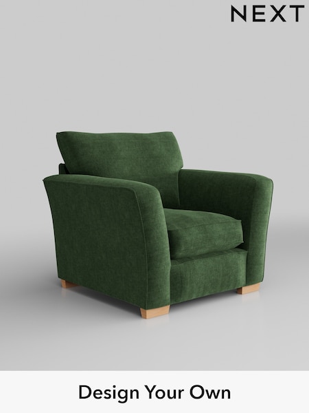 Luxe Chenille/Dark Green Heath Highback (W43424) | £850