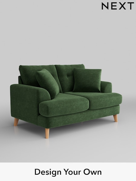Luxe Chenille/Dark Green Parker Buttoned Back (W43426) | £1,350