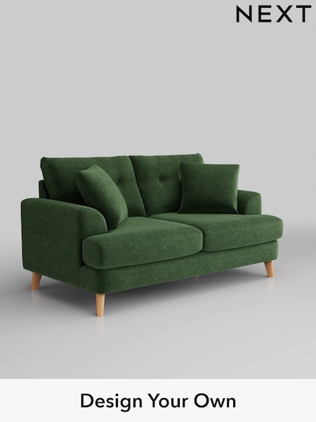 Luxe Chenille/Dark Green Parker Buttoned Back (W43426) | £1,450