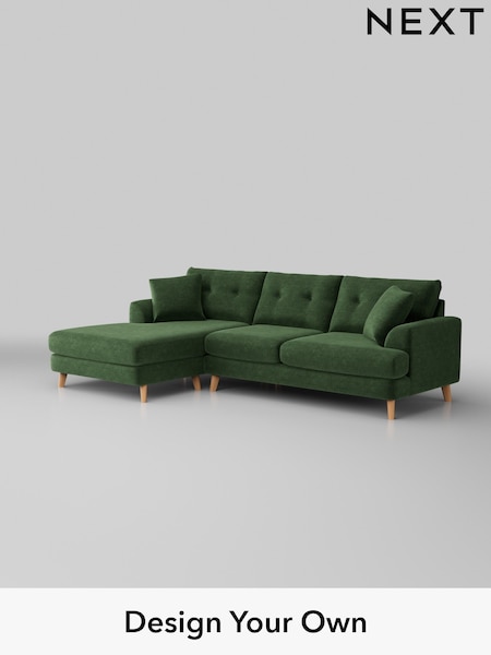 Luxe Chenille/Dark Green Parker Buttoned Back (W43426) | £2,475