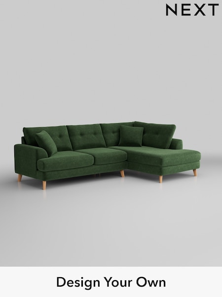 Luxe Chenille/Dark Green Parker Buttoned Back (W43426) | £2,475