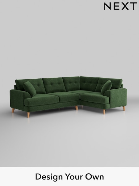 Luxe Chenille/Dark Green Parker Buttoned Back (W43426) | £2,550