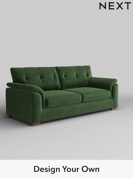 Luxe Chenille/Dark Green Hayden Buttoned Back (W43427) | £1,425