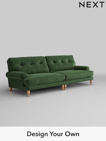 Luxe Chenille/Dark Green Erin Buttoned Back Deep Sit (W43431) | £1,575