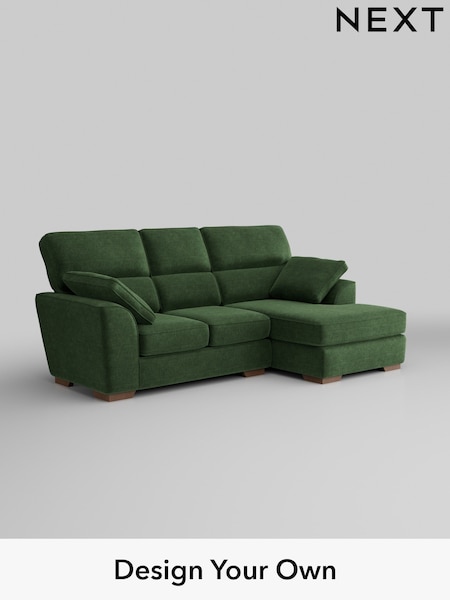 Luxe Chenille/Dark Green Stamford Highback (W43443) | £2,175