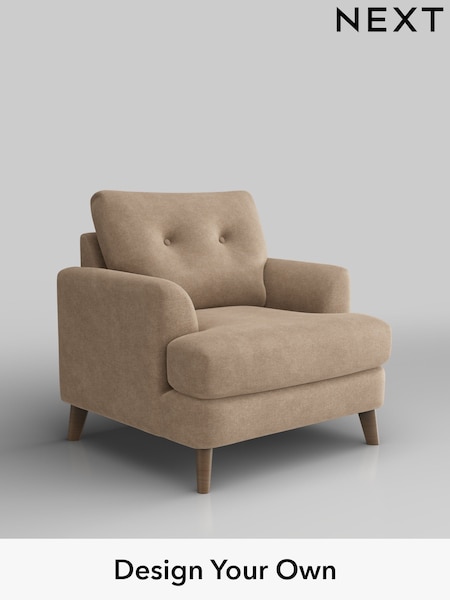 Luxe Chenille/Mid Camel Beige Parker Buttoned Back (W43445) | £1,025