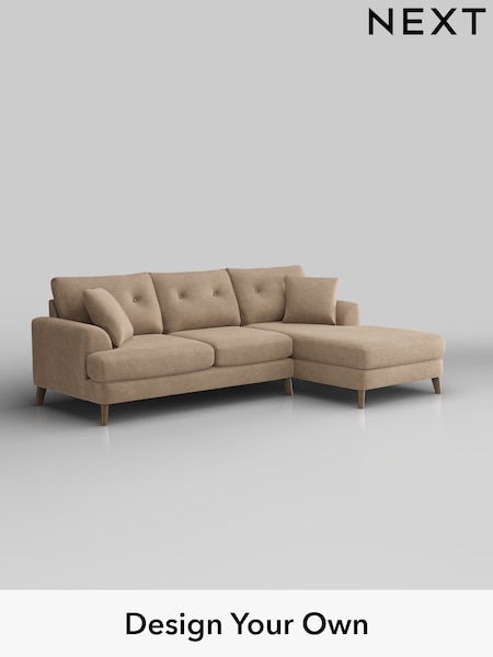 Luxe Chenille/Mid Camel Beige Parker Buttoned Back (W43445) | £2,299