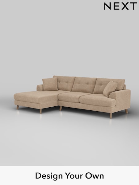Luxe Chenille/Mid Camel Beige Parker Buttoned Back (W43445) | £2,475
