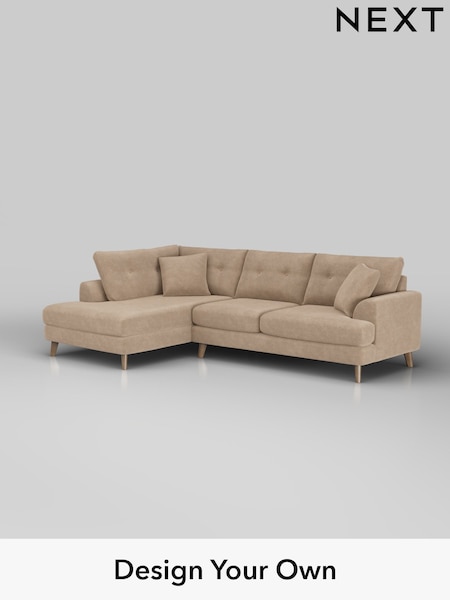 Luxe Chenille/Mid Camel Beige Parker Buttoned Back (W43445) | £2,475