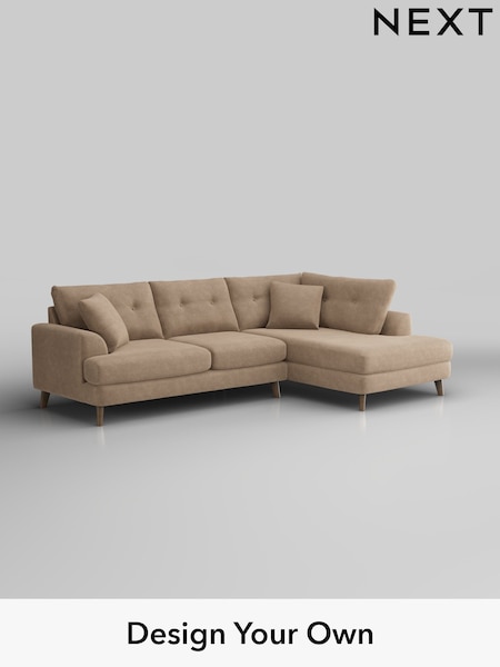 Luxe Chenille/Mid Camel Beige Parker Buttoned Back (W43445) | £2,475