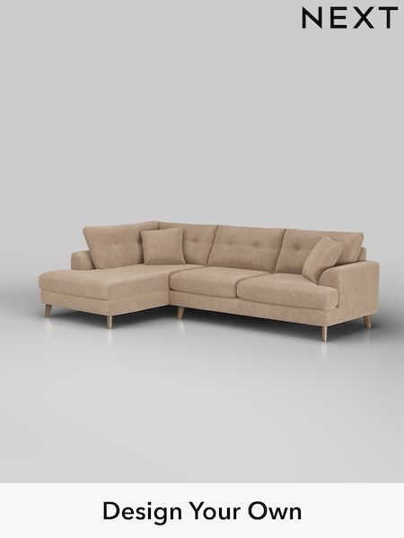 Luxe Chenille/Mid Camel Beige Parker Buttoned Back (W43445) | £2,575