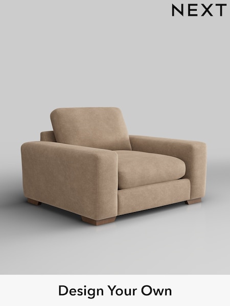 Luxe Chenille/Mid Camel Beige Houghton Deep Relaxed Sit (W43446) | £1,125