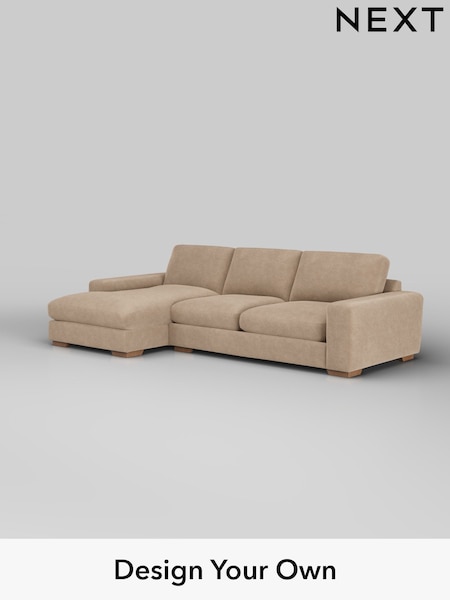 Luxe Chenille/Mid Camel Beige Houghton Deep Relaxed Sit (W43446) | £2,475
