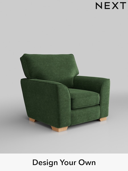 Luxe Chenille/Dark Green Stamford Grand Relaxed Sit (W43465) | £899