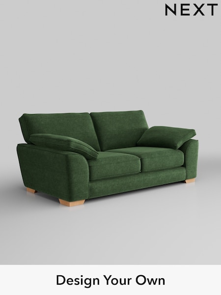 Luxe Chenille/Dark Green Stamford Grand Relaxed Sit (W43465) | £1,850