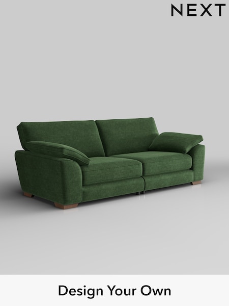 Luxe Chenille/Dark Green Stamford Grand Relaxed Sit (W43465) | £1,899