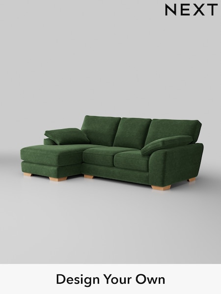 Luxe Chenille/Dark Green Stamford Grand Relaxed Sit (W43465) | £2,425
