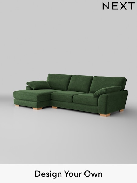 Luxe Chenille/Dark Green Stamford Grand Relaxed Sit (W43465) | £2,699