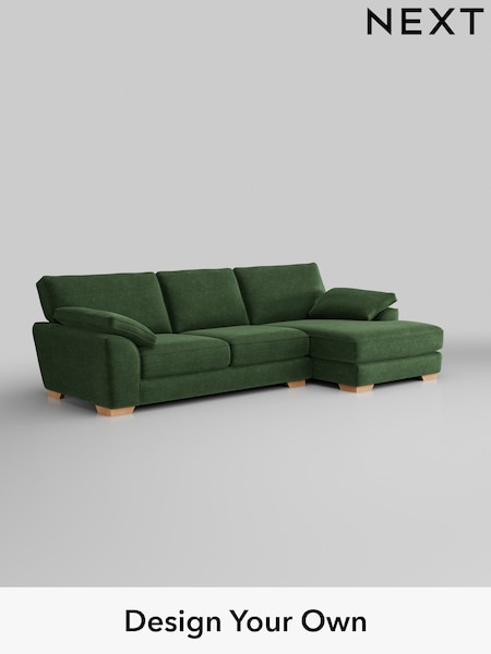 Luxe Chenille/Dark Green Stamford Grand Relaxed Sit (W43465) | £2,699