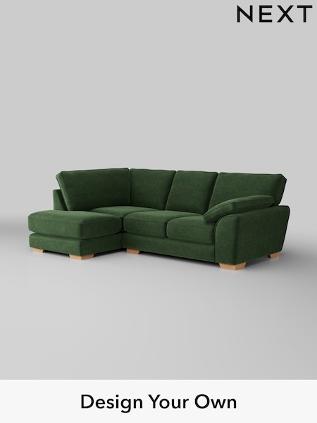 Luxe Chenille/Dark Green Stamford Grand Relaxed Sit (W43465) | £2,525
