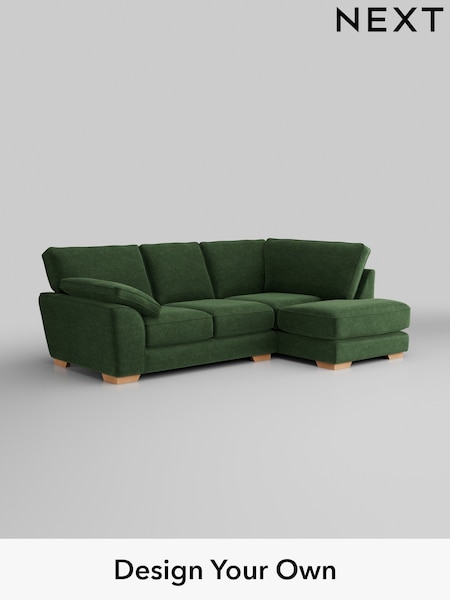Luxe Chenille/Dark Green Stamford Grand Relaxed Sit (W43465) | £2,525